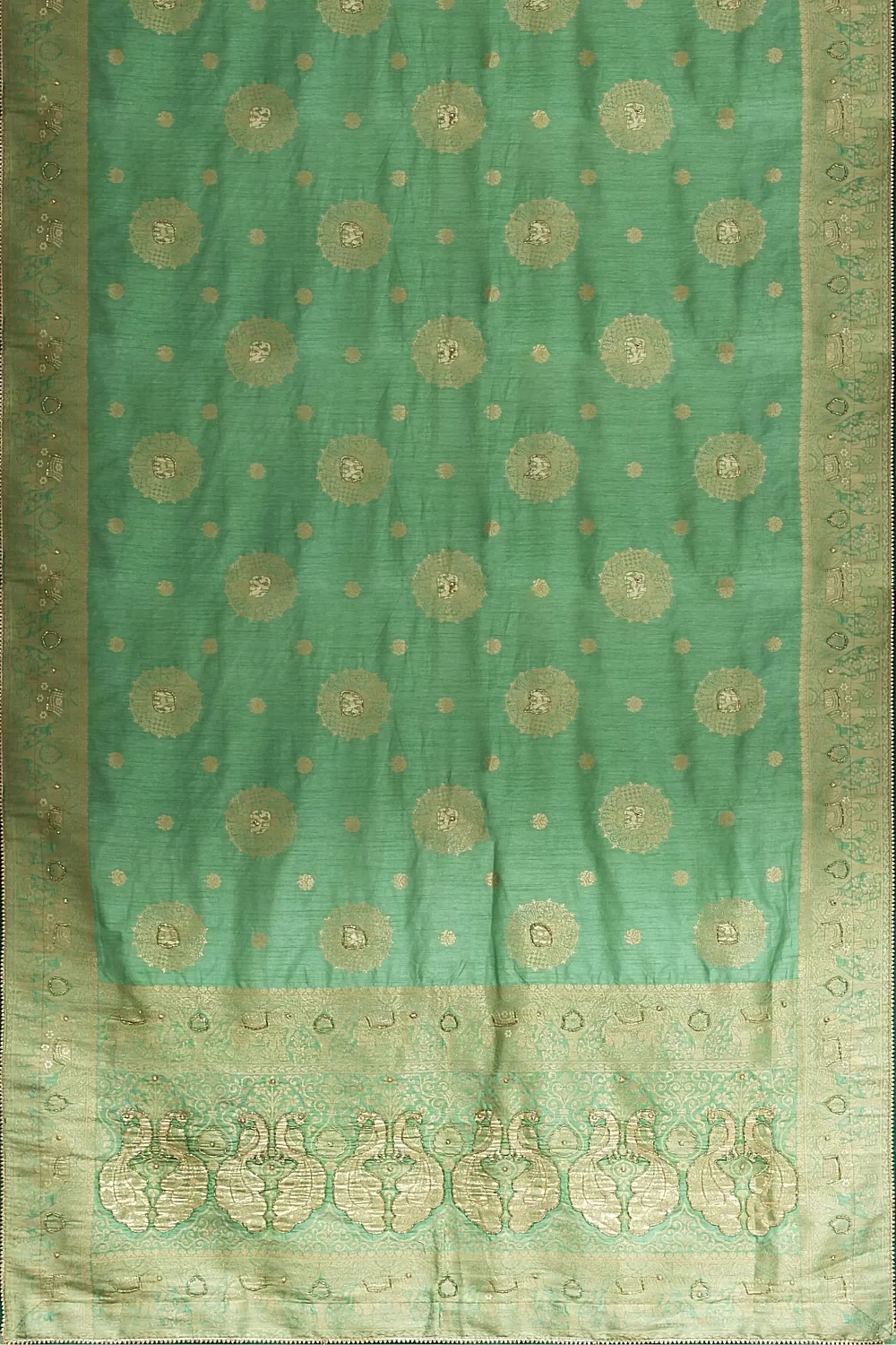 Pista Green Silk Saree