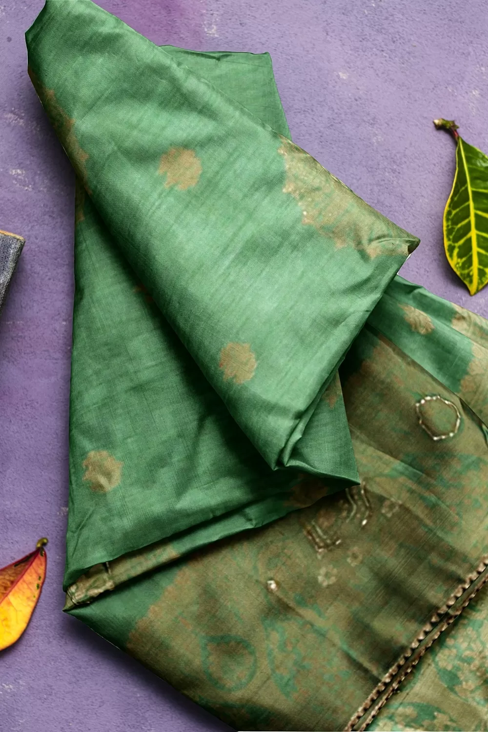 Pista Green Silk Saree