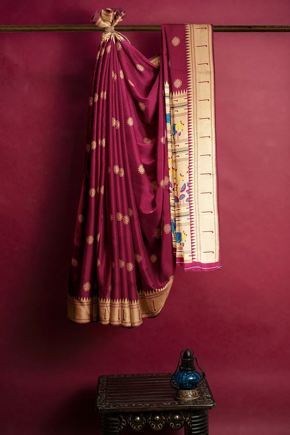 Wine Colour Soft Silk Sarees