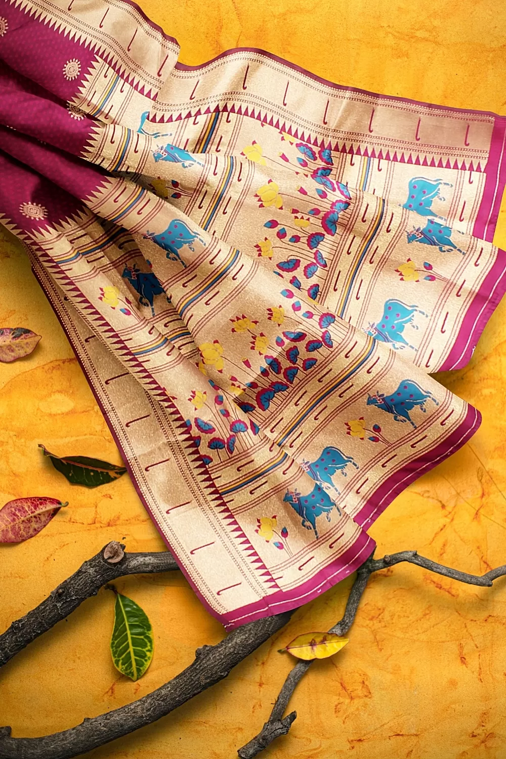 Wine Colour Soft Silk Sarees