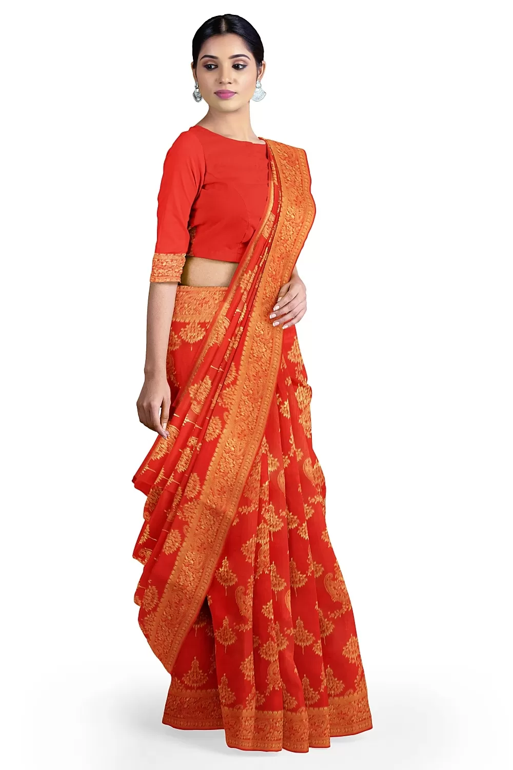 Red  Colour Silk Sarees