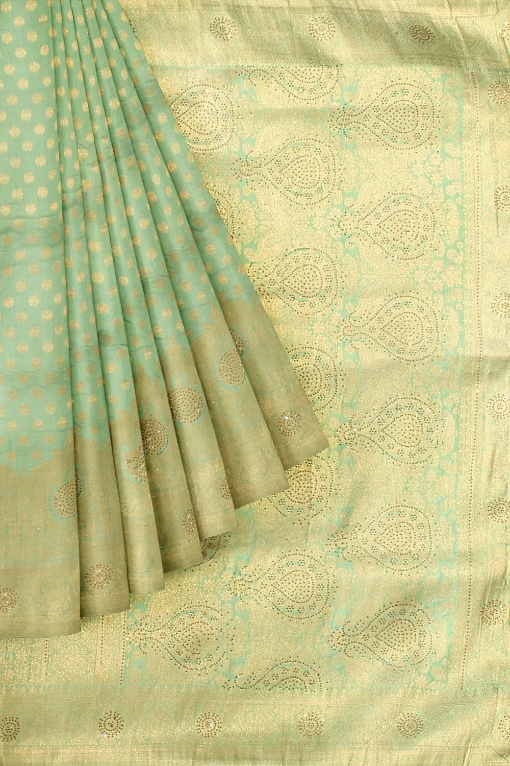 Parrot  Green Colour Silk Sarees