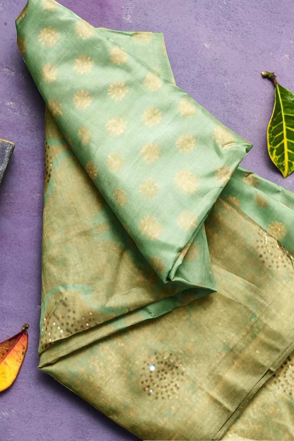 Parrot  Green Colour Silk Sarees