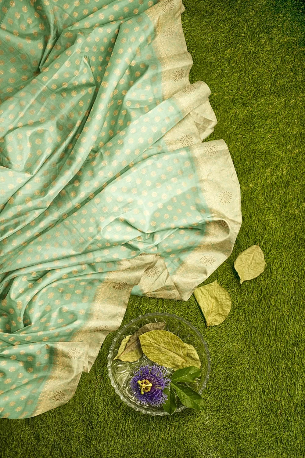 Parrot  Green Colour Silk Sarees