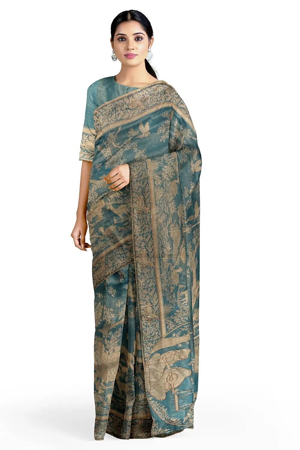 Green Colour Silk Saree