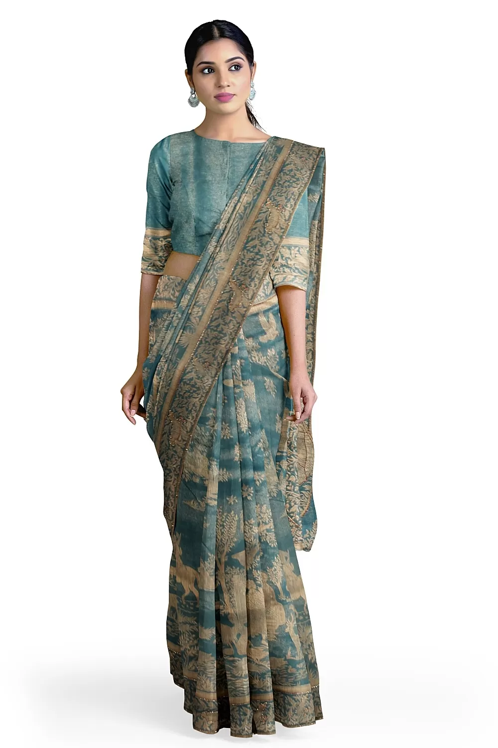 Green Colour Silk Saree