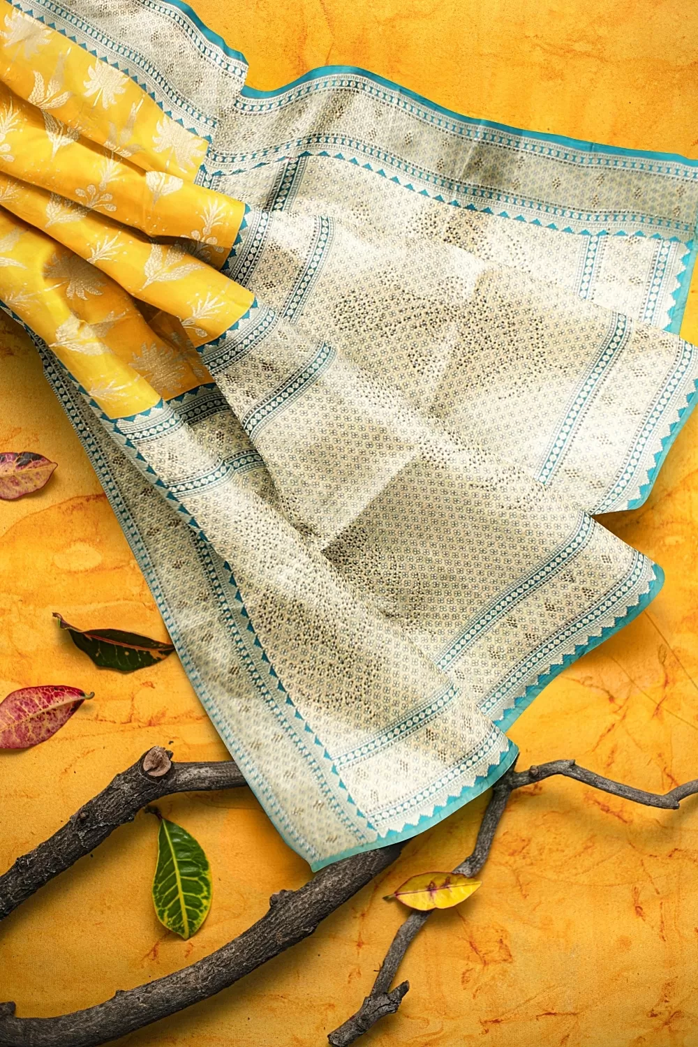 Yellow Colour Soft Silk Saree