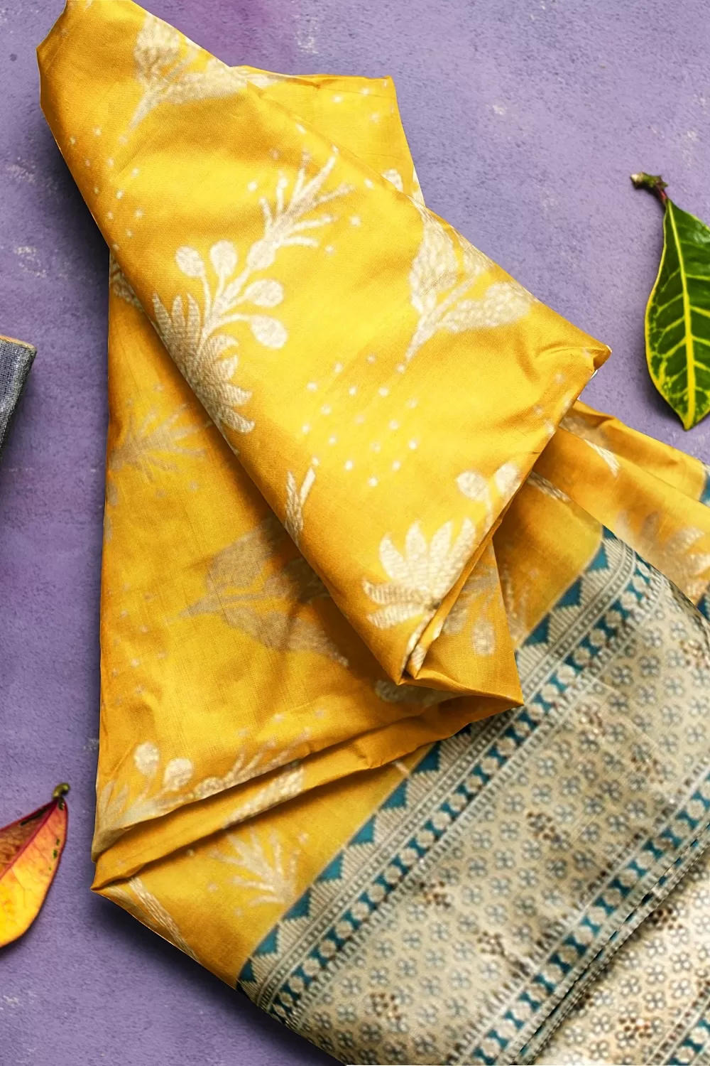 Yellow Colour Soft Silk Saree