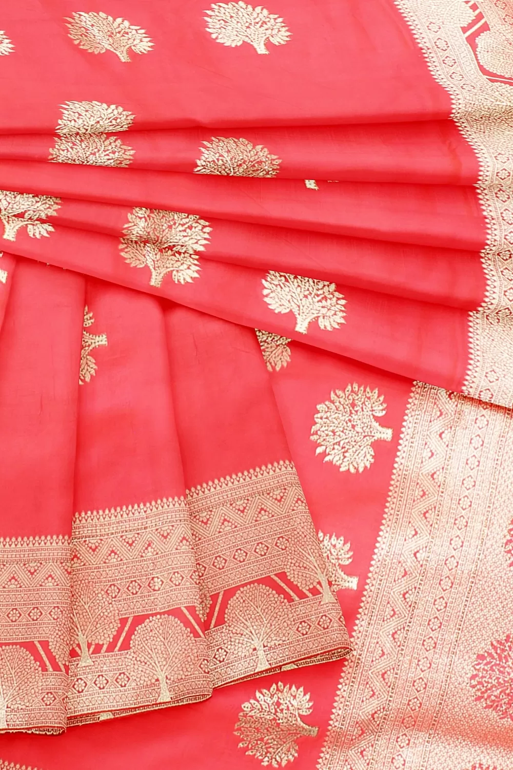 Pink Colour Organza Sarees