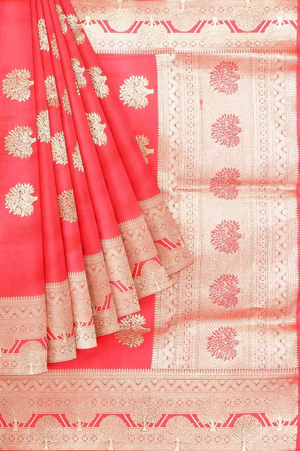 Pink Colour Organza Sarees