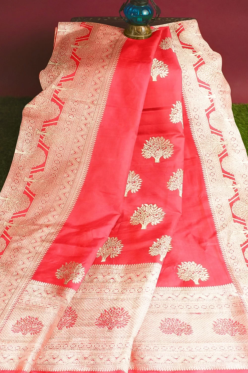 Pink Colour Organza Sarees