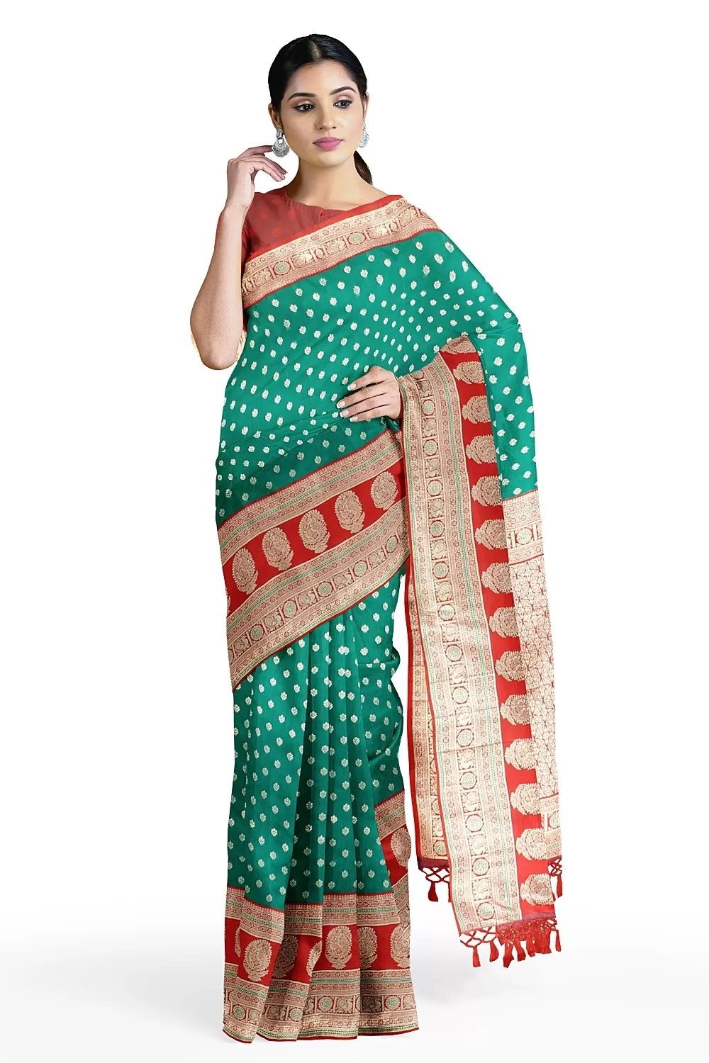 Green Colour Silk Saree