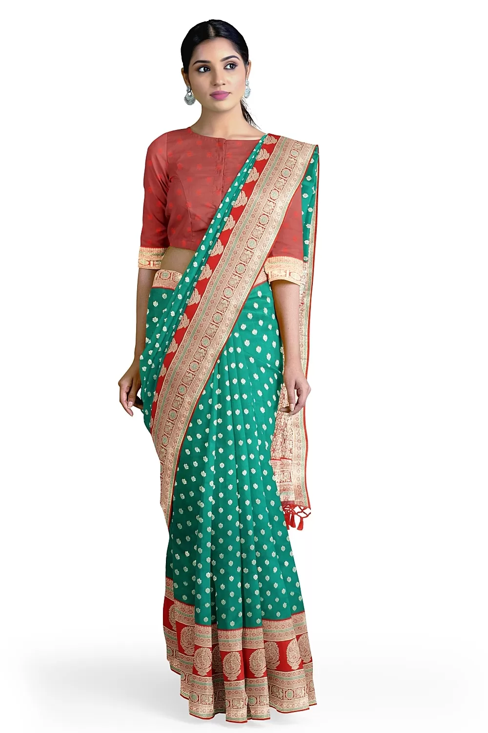 Green Colour Silk Saree