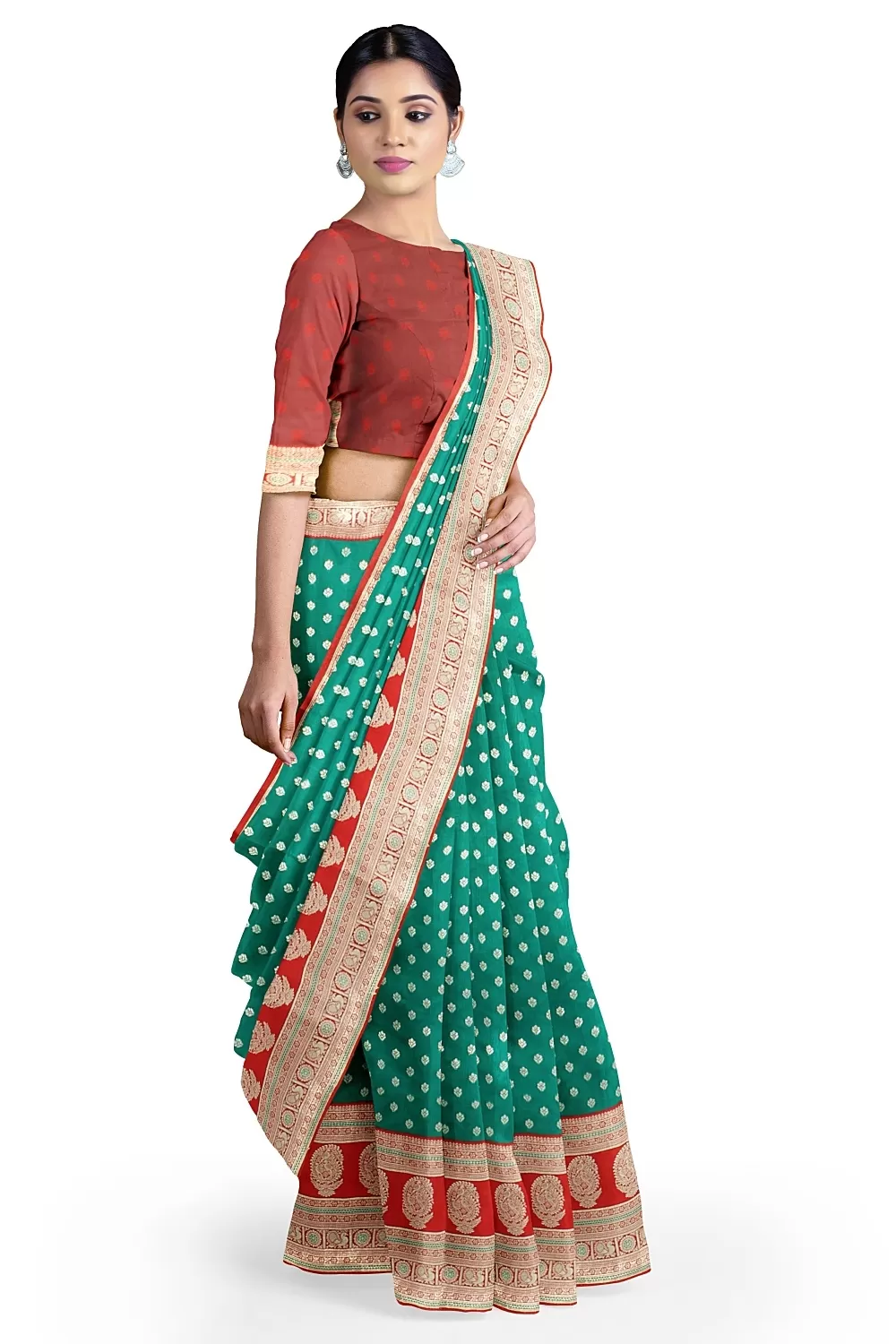 Green Colour Silk Saree