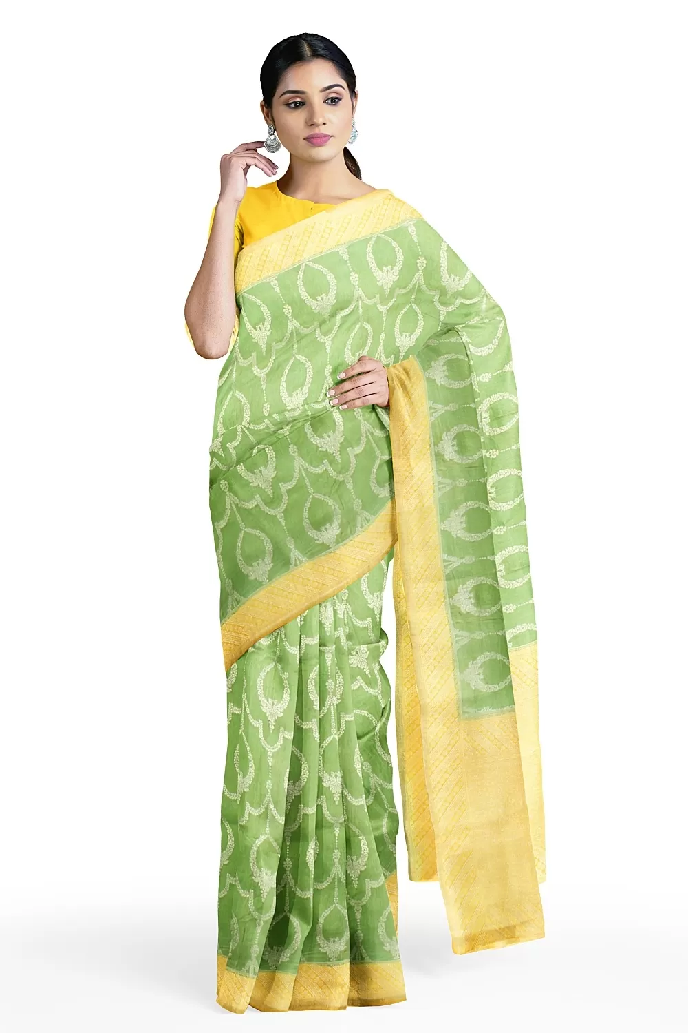 Green Colour Silk Saree