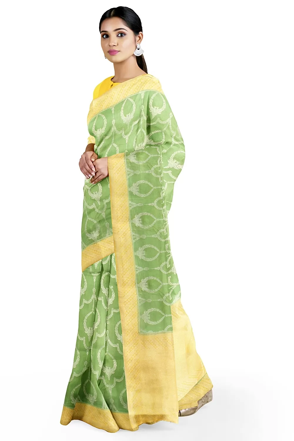 Green Colour Silk Saree