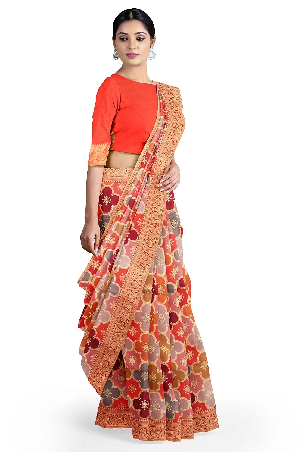 Multi Colour Soft Silk Sarees