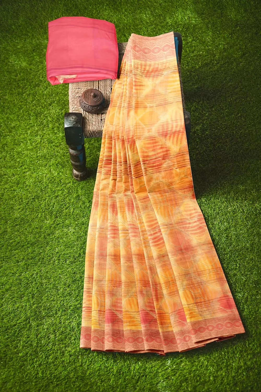 Yellow Colour Soft Silk Saree