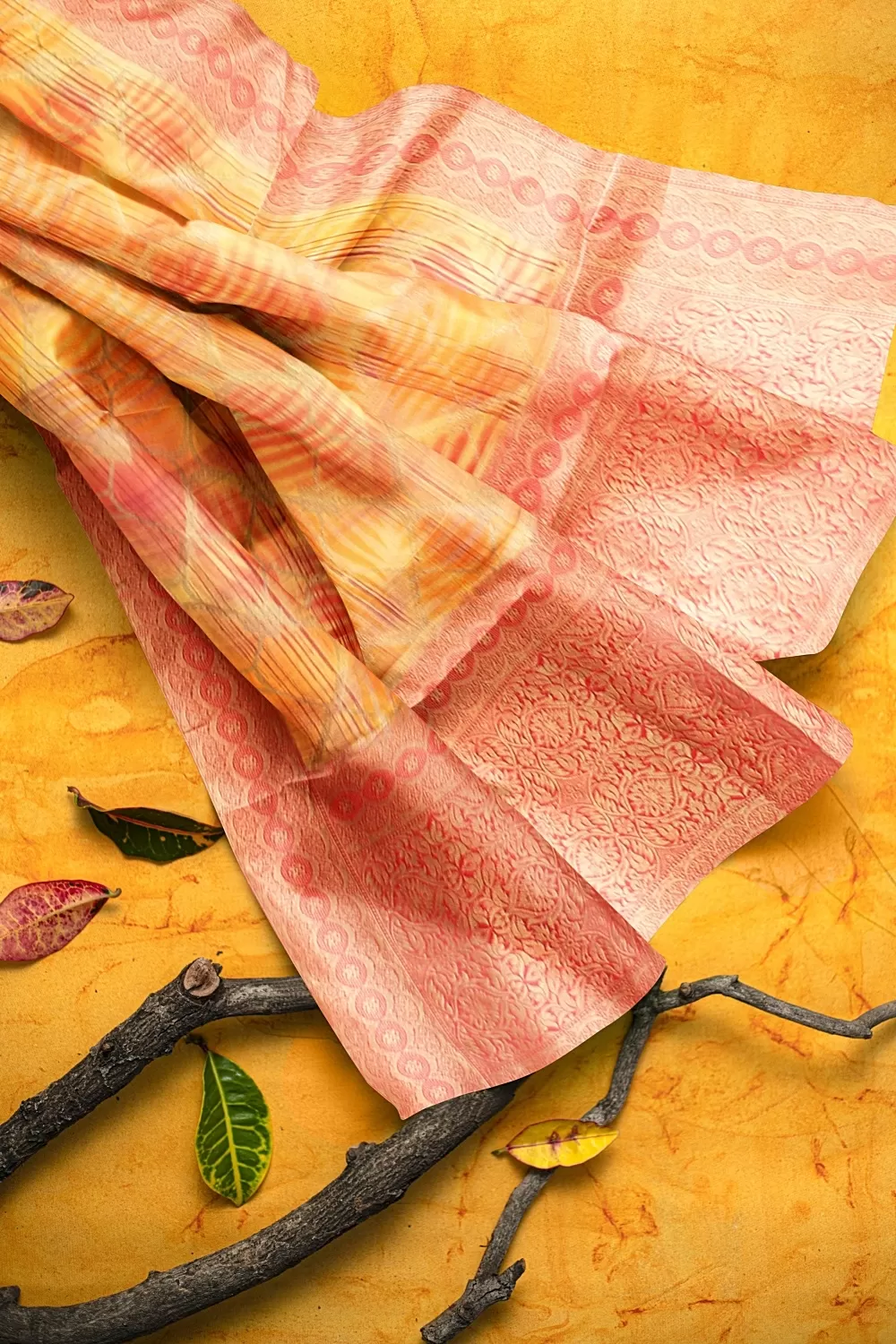 Yellow Colour Soft Silk Saree