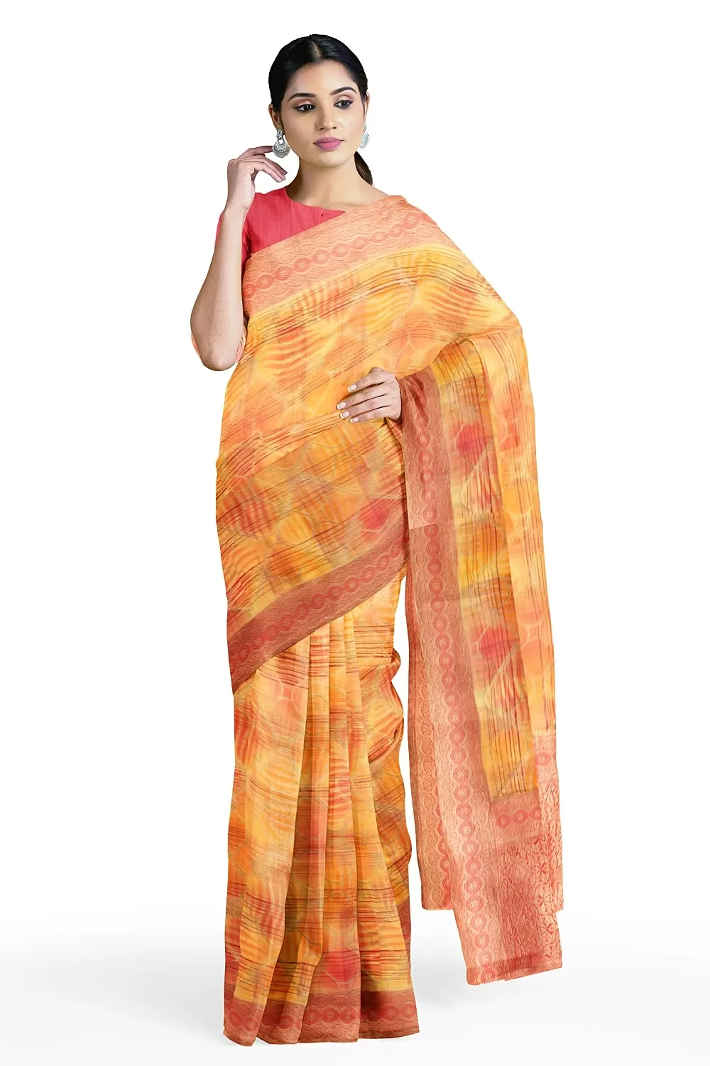 Yellow Colour Soft Silk Saree