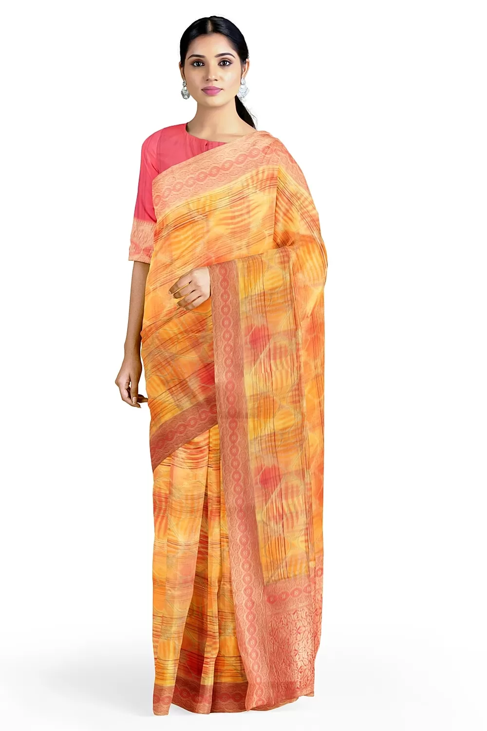 Yellow Colour Soft Silk Saree