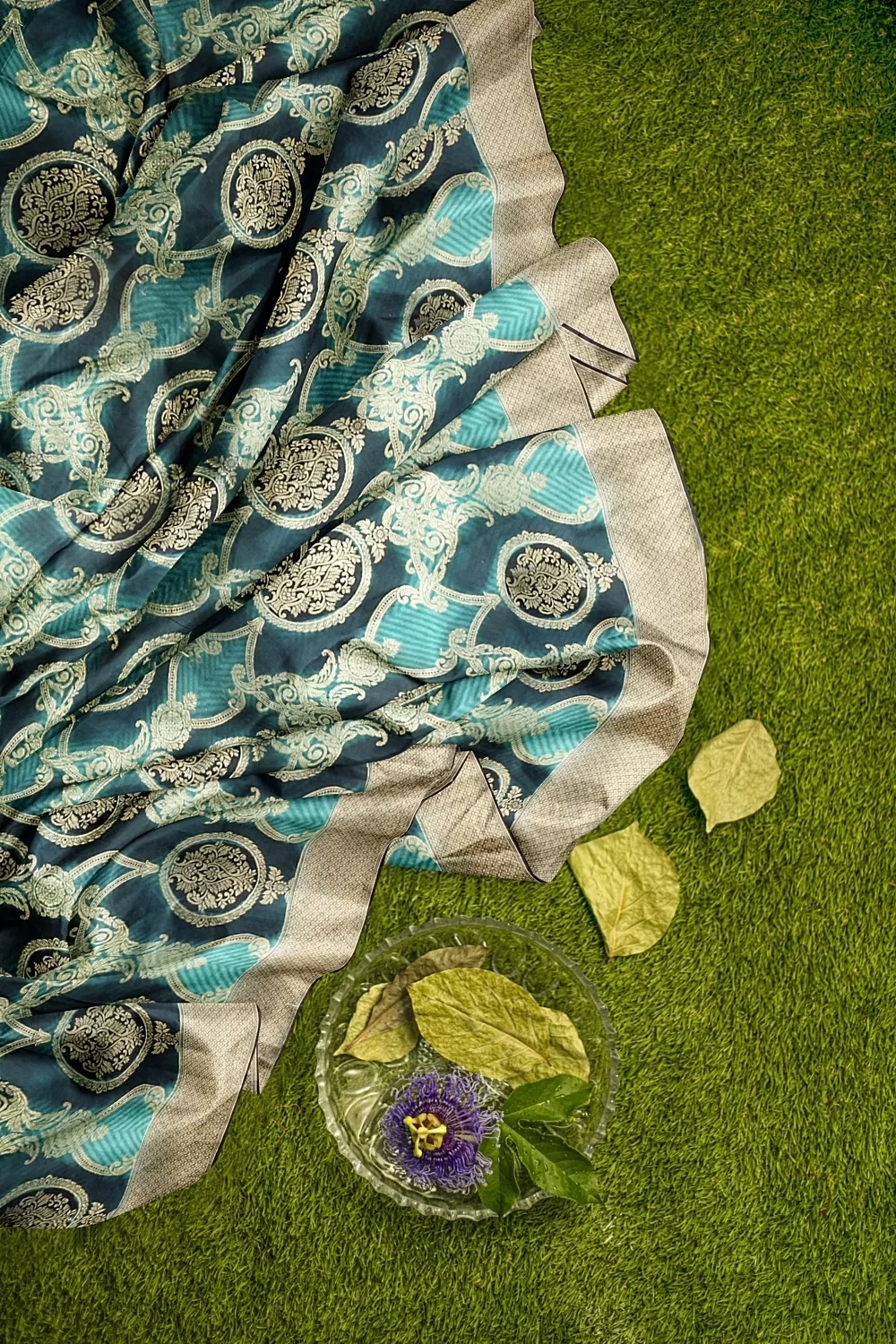 Green Colour Soft Silk Sarees