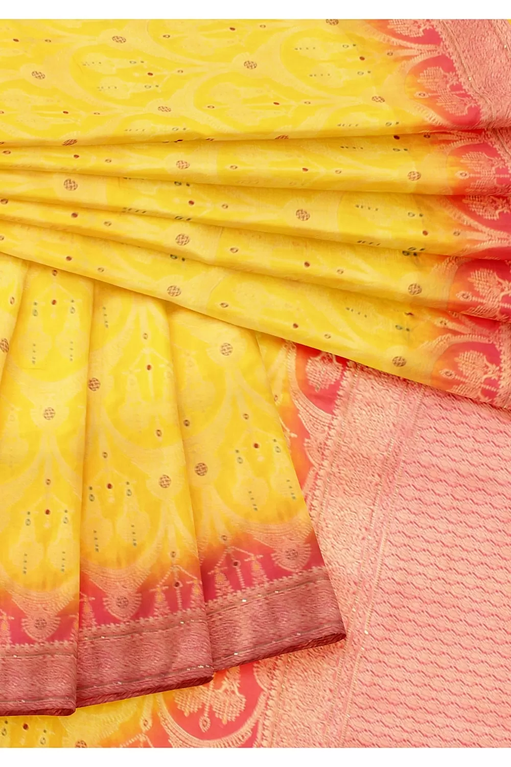 Yellow Colour Soft Silk Saree