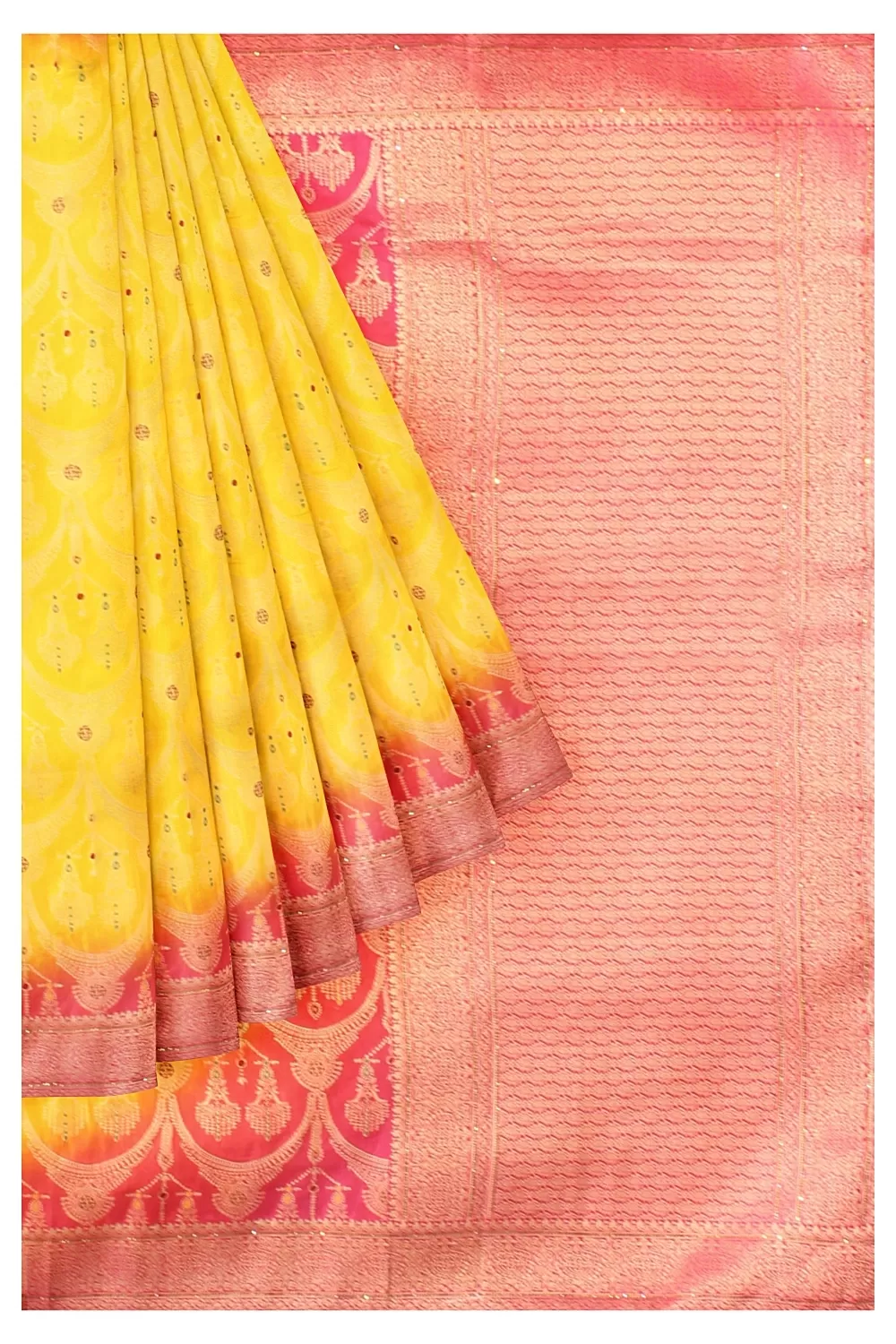 Yellow Colour Soft Silk Saree