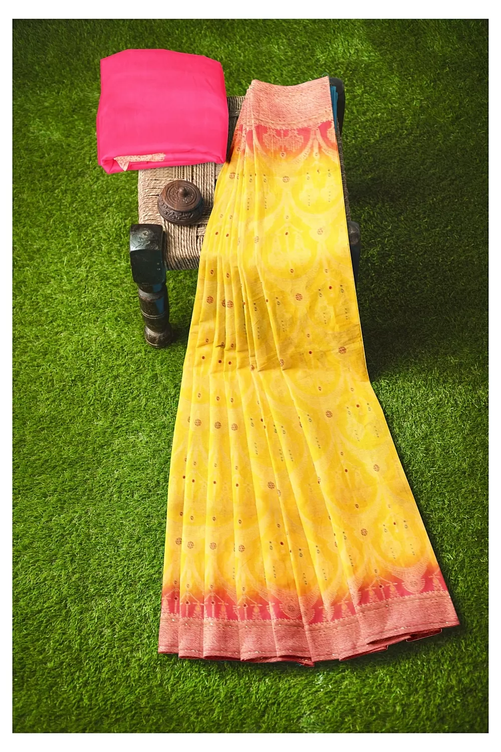 Yellow Colour Soft Silk Saree