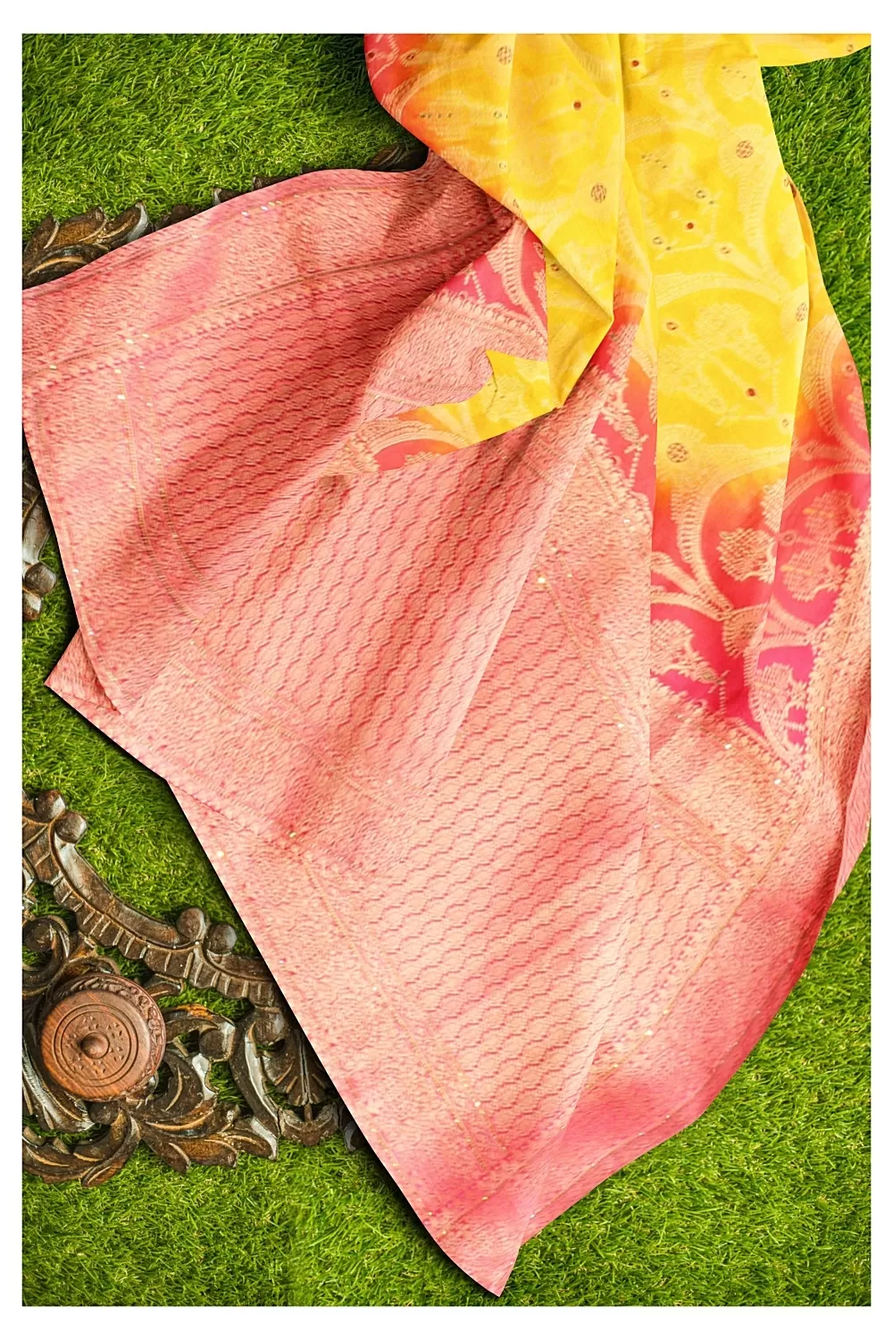 Yellow Colour Soft Silk Saree