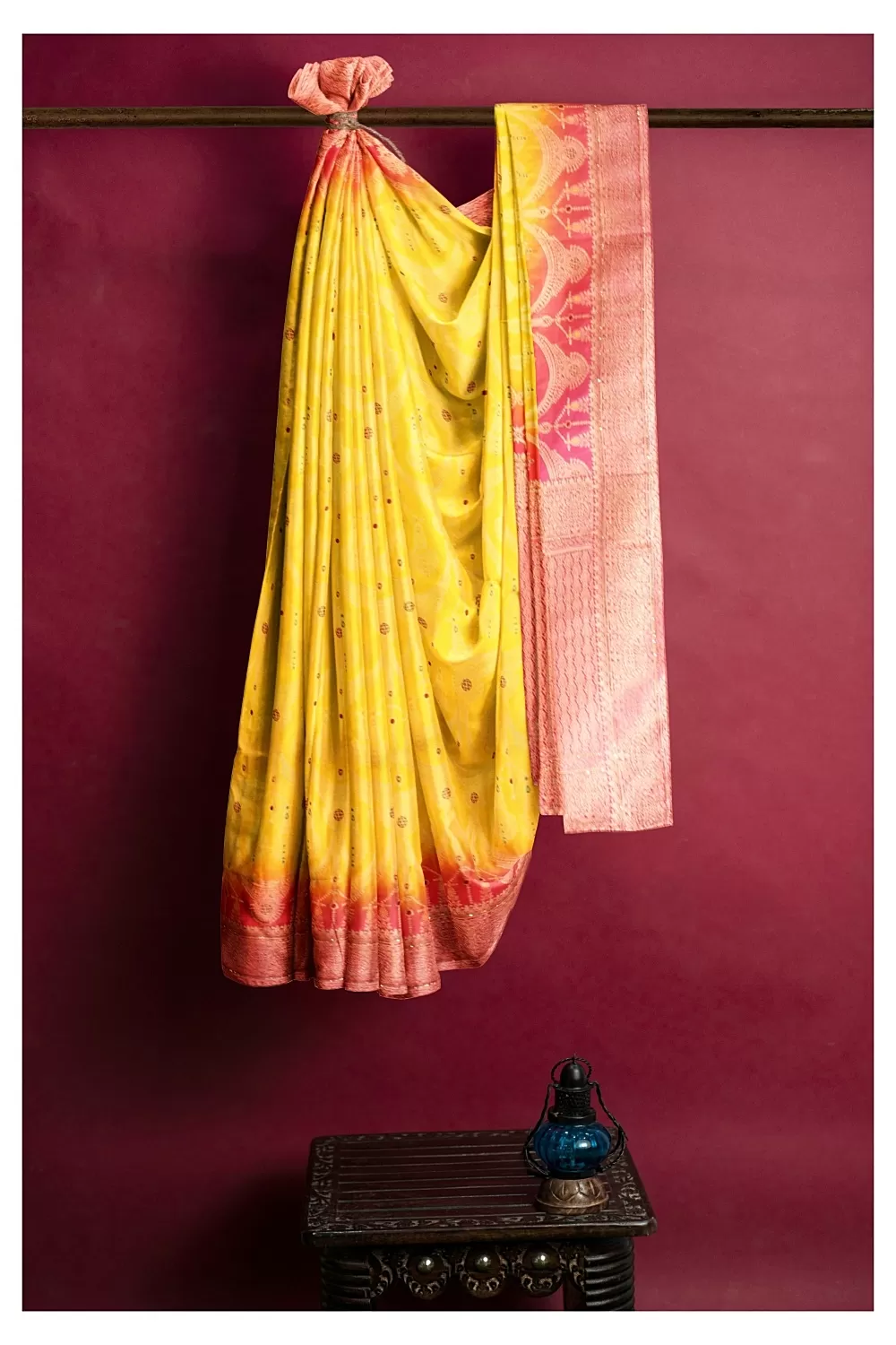 Yellow Colour Soft Silk Saree