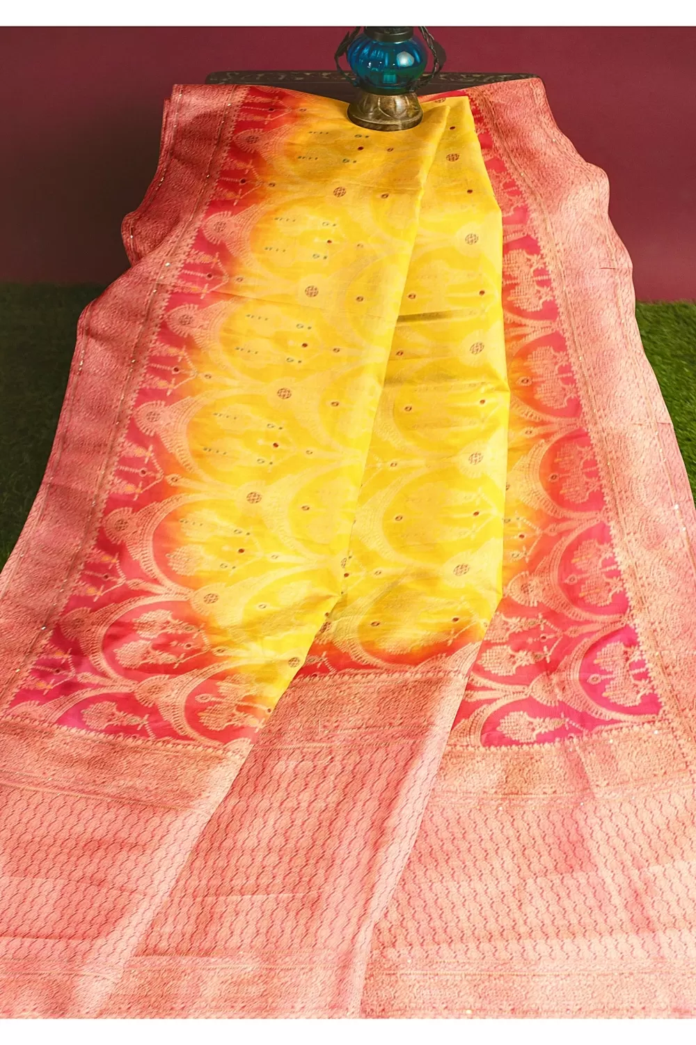 Yellow Colour Soft Silk Saree