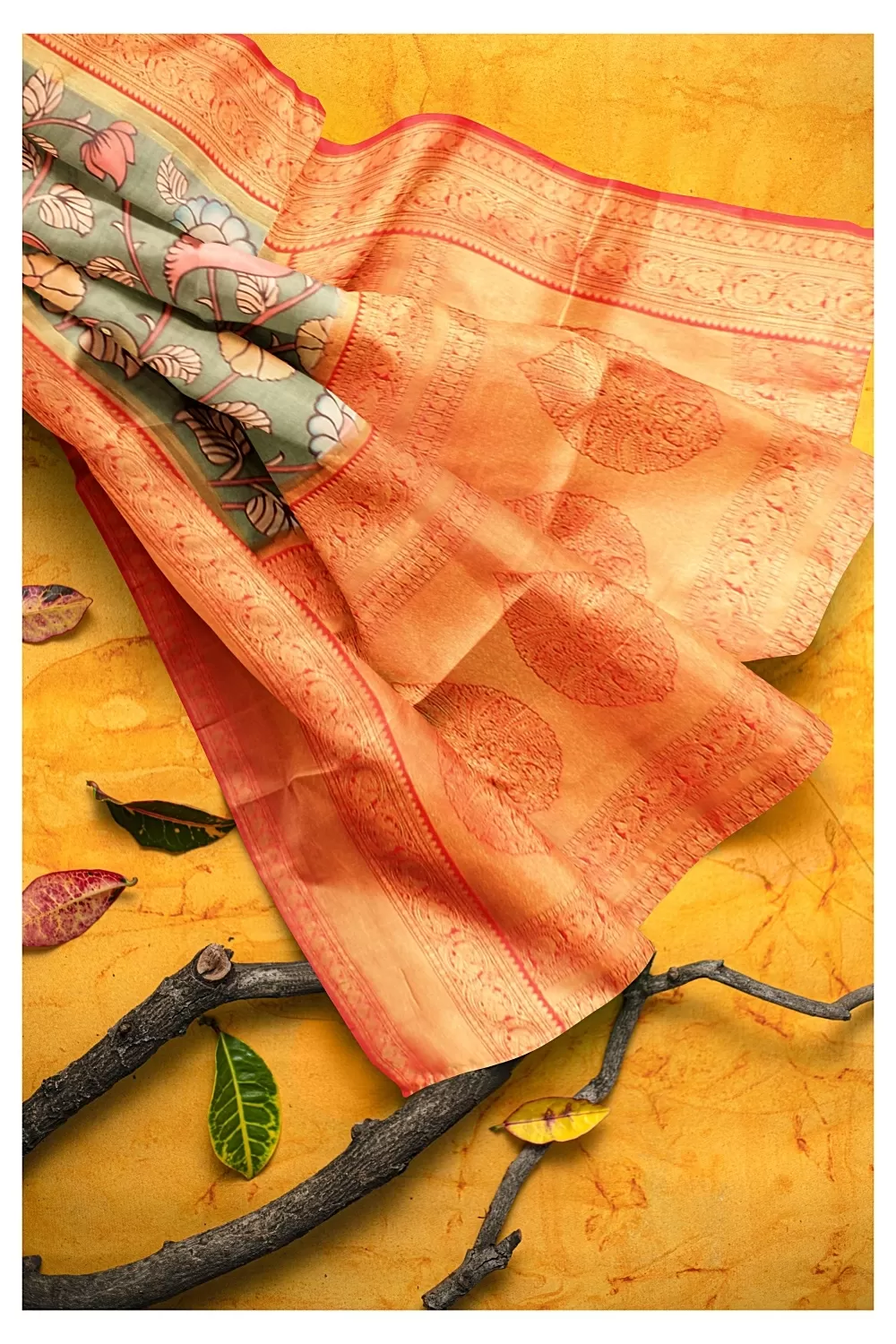 Mehandi Green soft Silk Sarees