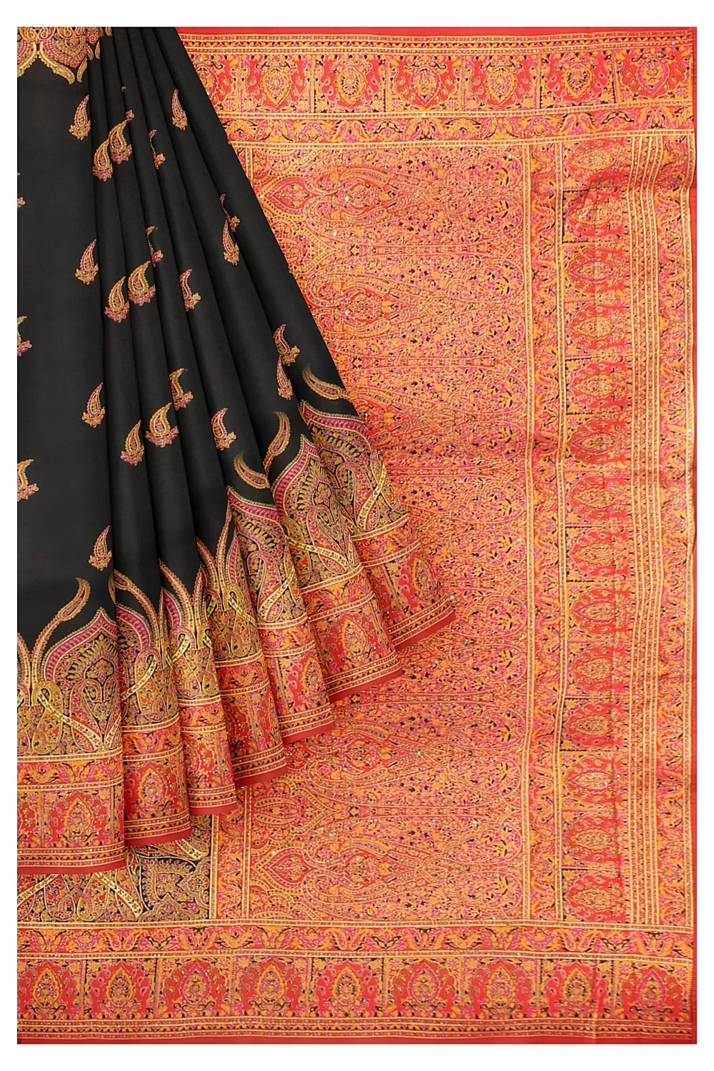 Black Colour Banarsi Silk Saree