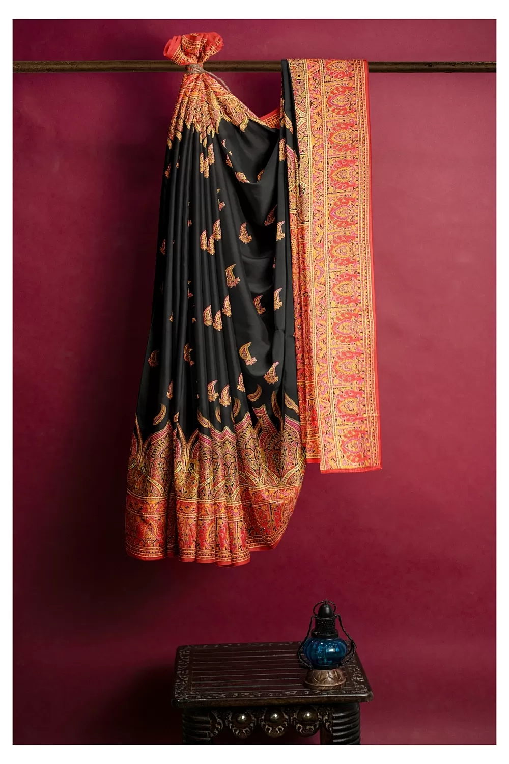 Black Colour Banarsi Silk Saree