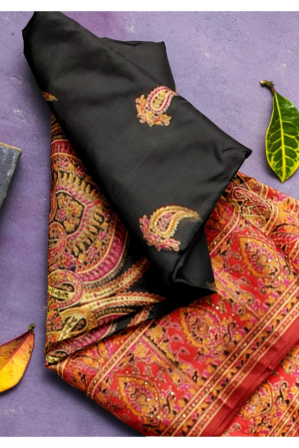 Black Colour Banarsi Silk Saree