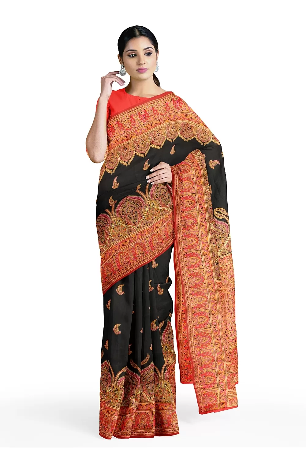 Black Colour Banarsi Silk Saree