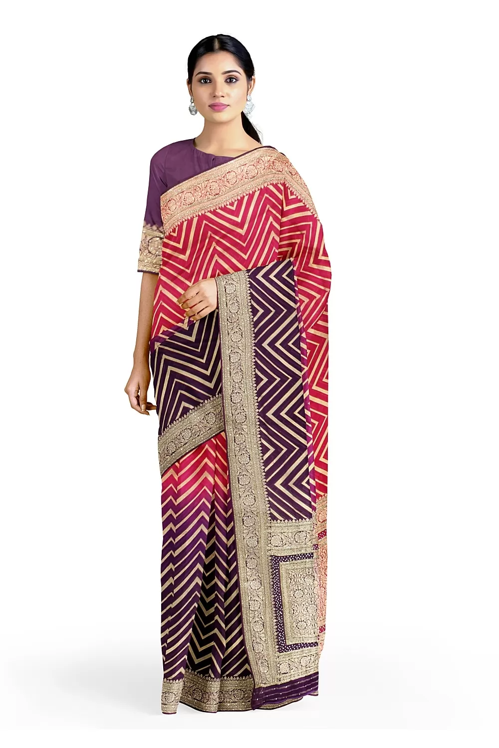 Jamni and Rani Colour Georgette Saree