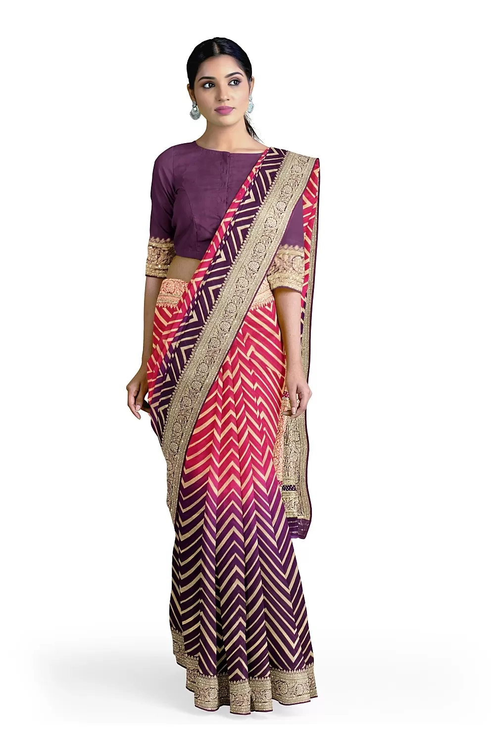 Jamni and Rani Colour Georgette Saree