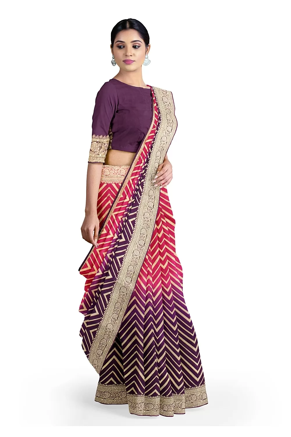 Jamni and Rani Colour Georgette Saree