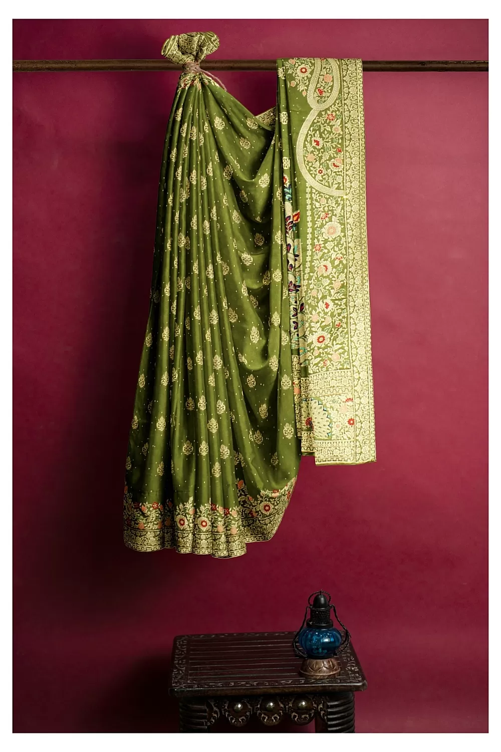 Mehandi Green soft Silk Saree