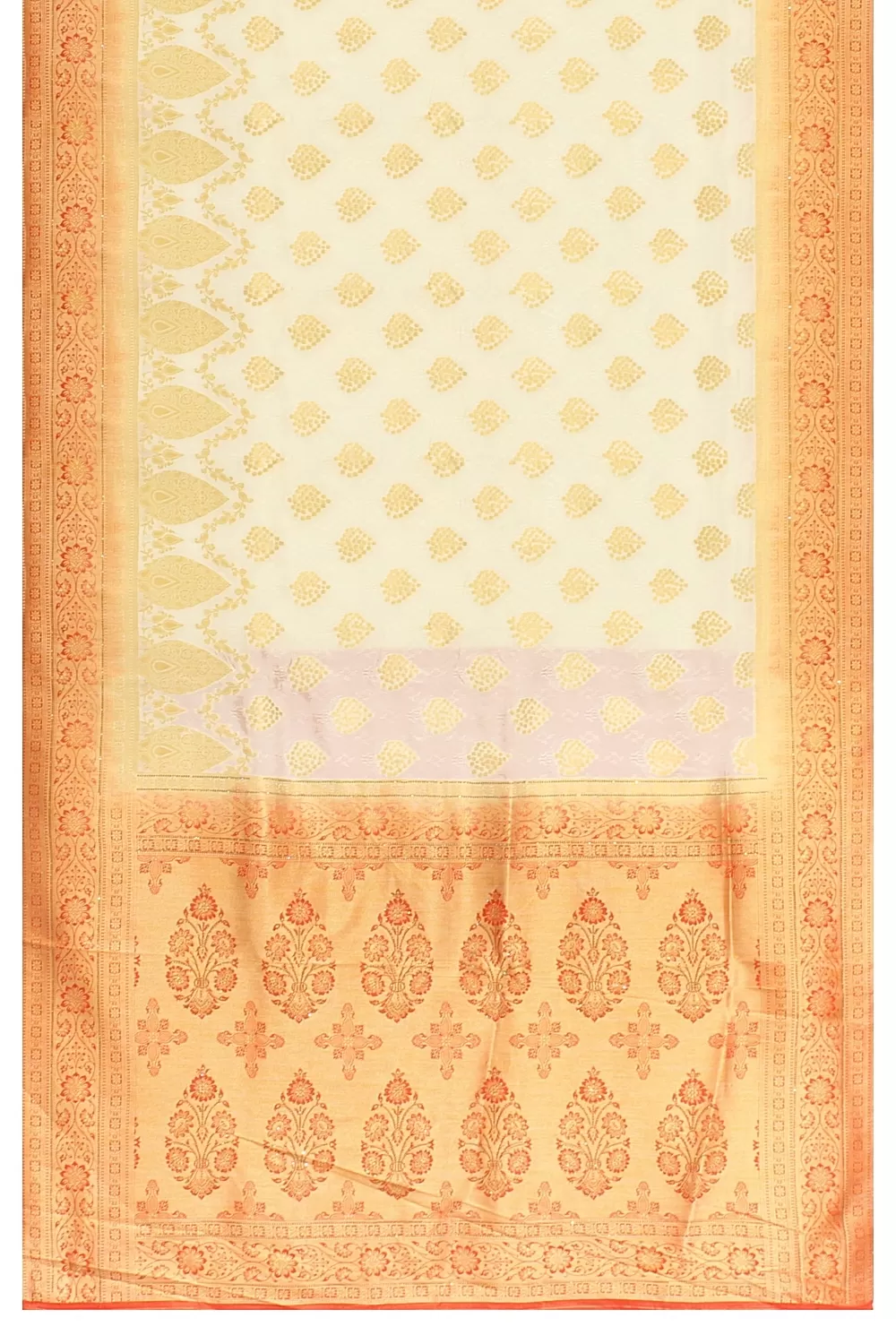 Off White Colour Soft Silk Saree