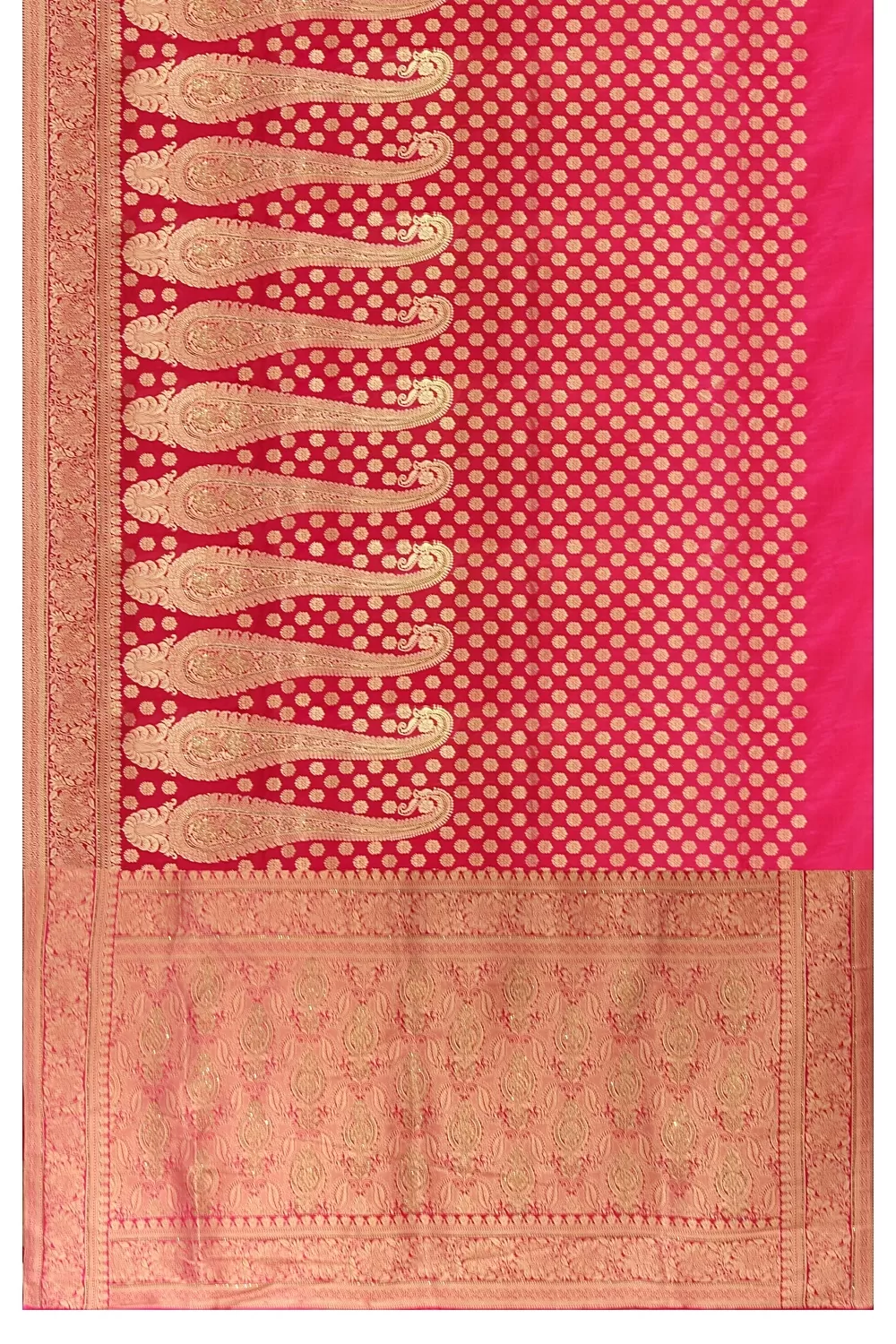 Magenta Colour Soft Silk Raree