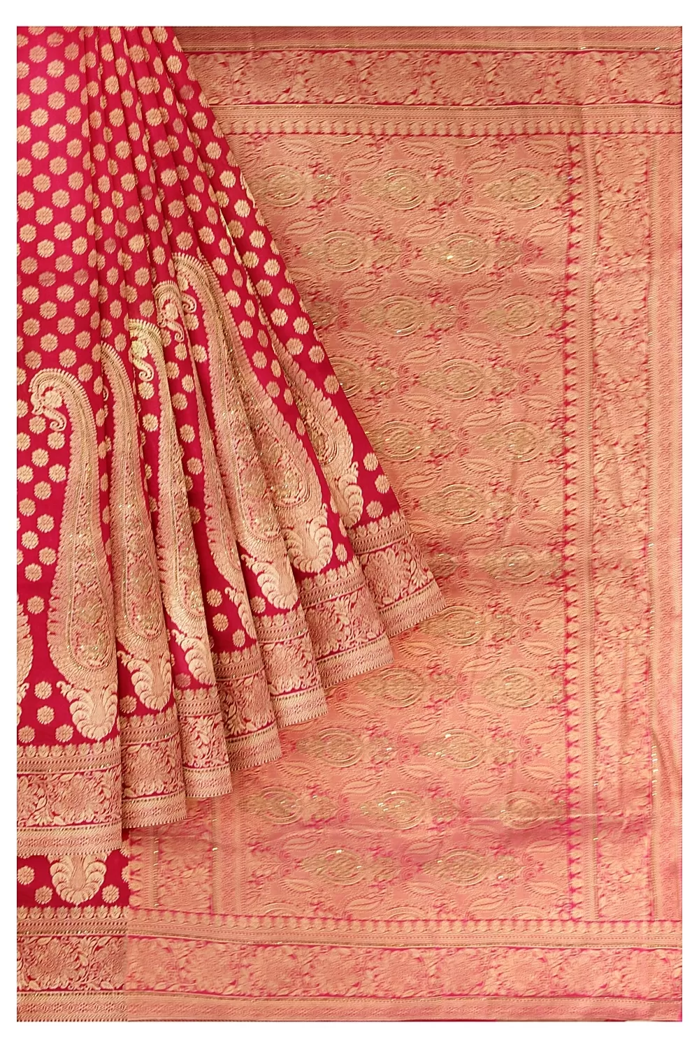 Magenta Colour Soft Silk Raree