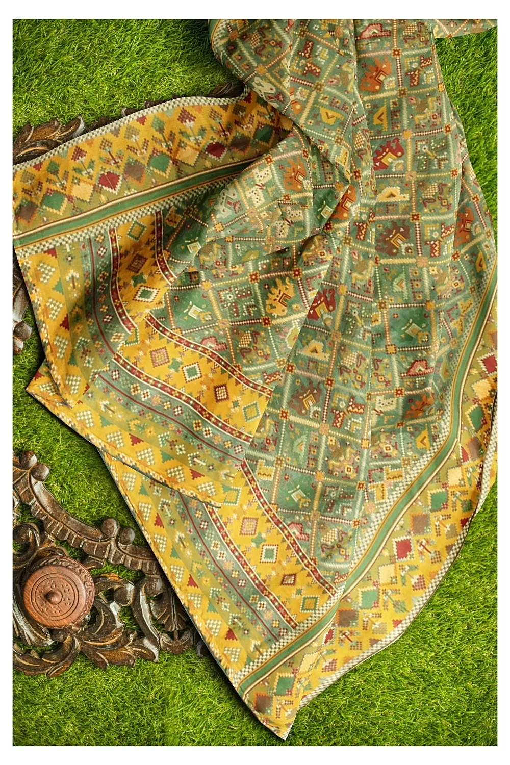 Green Colour Soft Silk Sarees