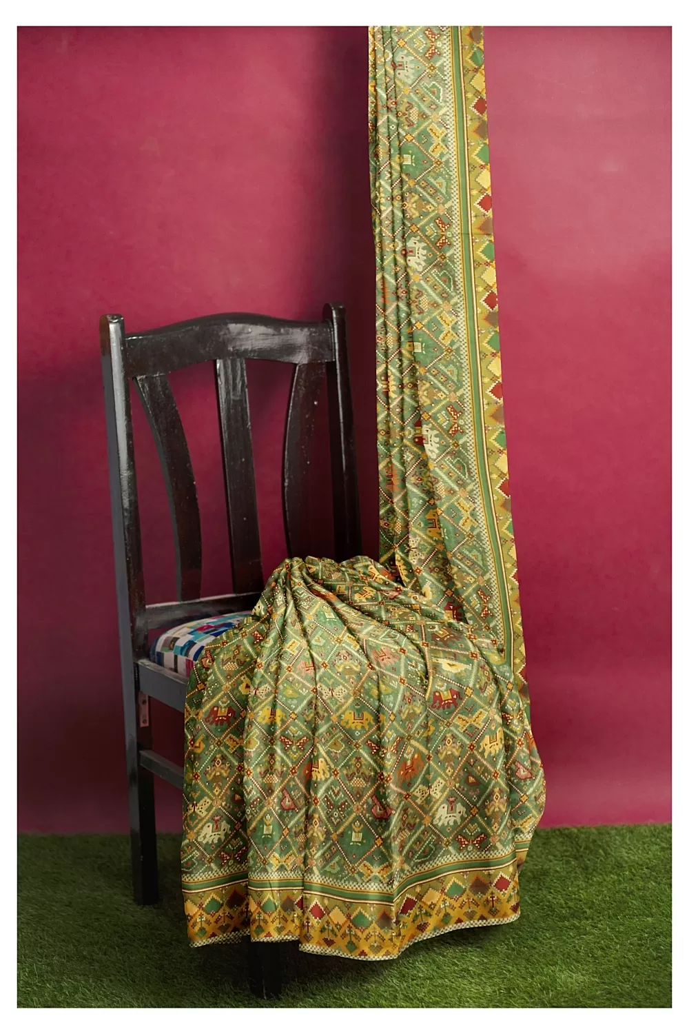 Green Colour Soft Silk Sarees