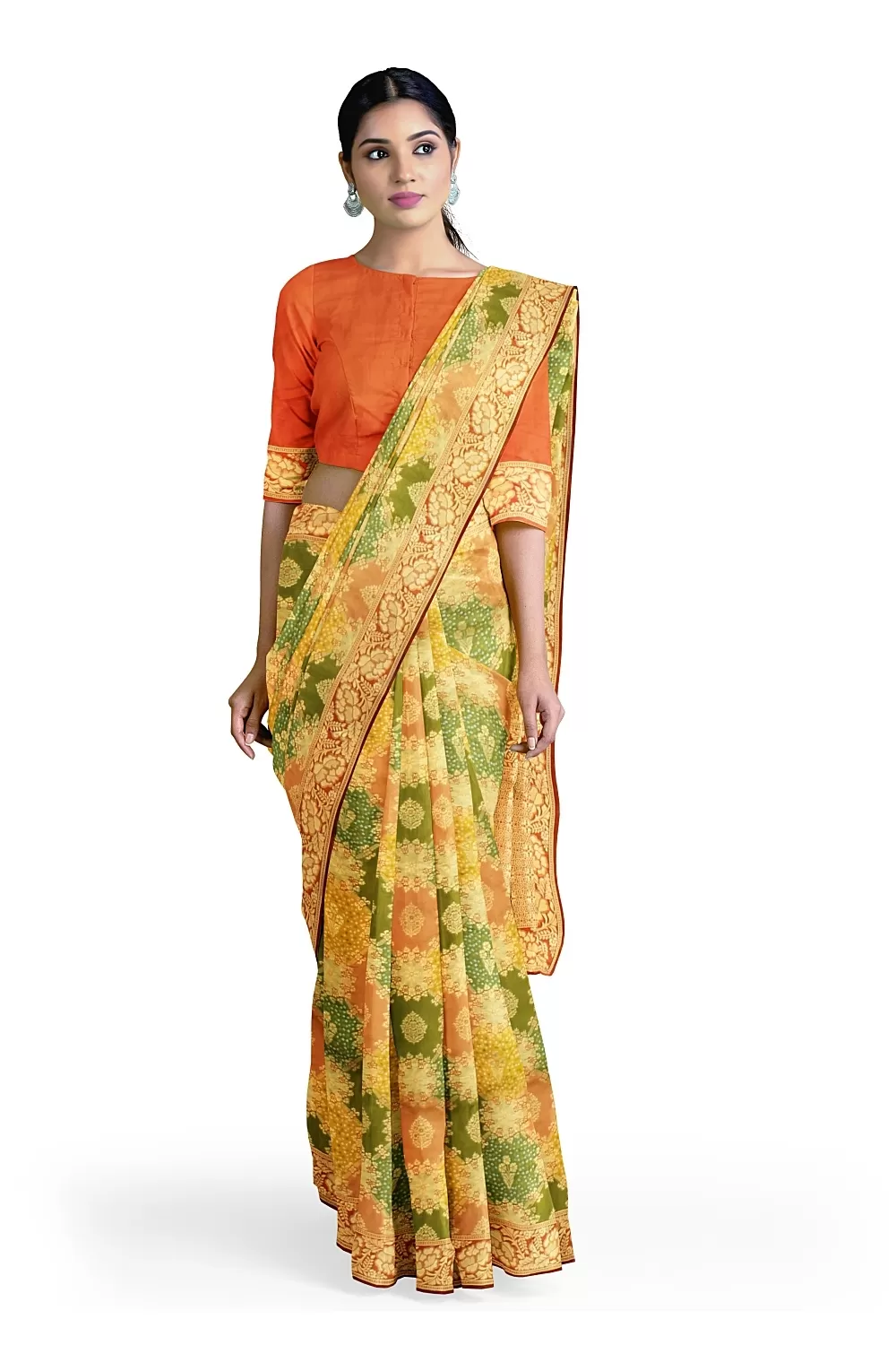 Multi Colour Soft Silk Saree