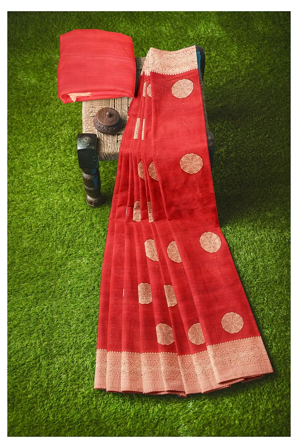 Red Colour Soft Silk Saree