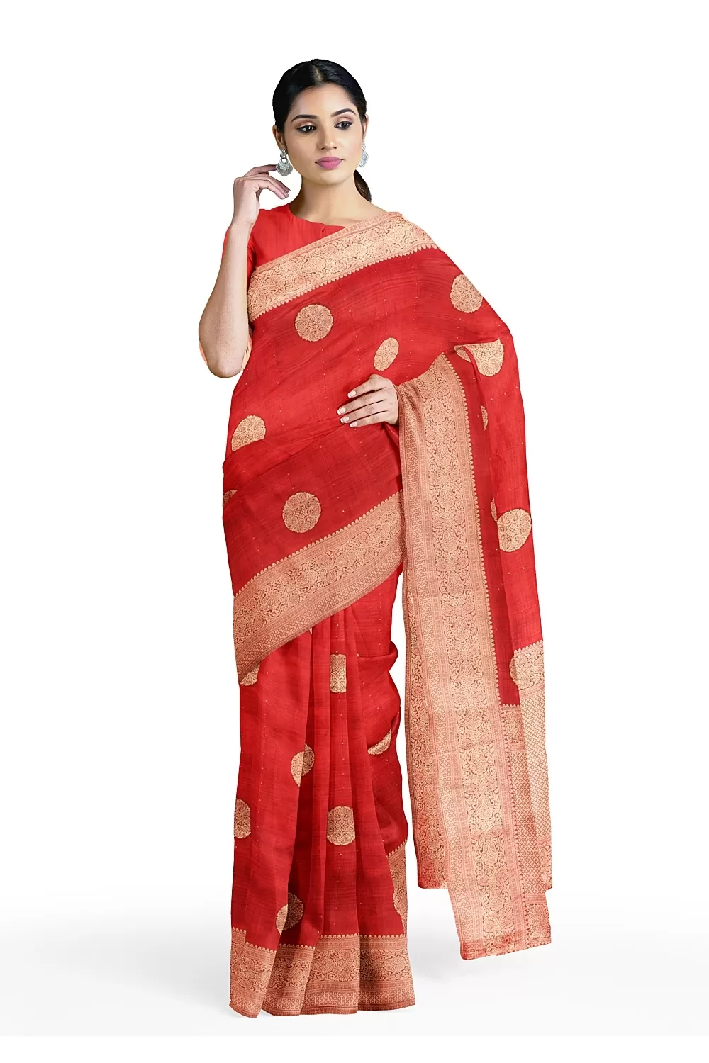 Red Colour Soft Silk Saree