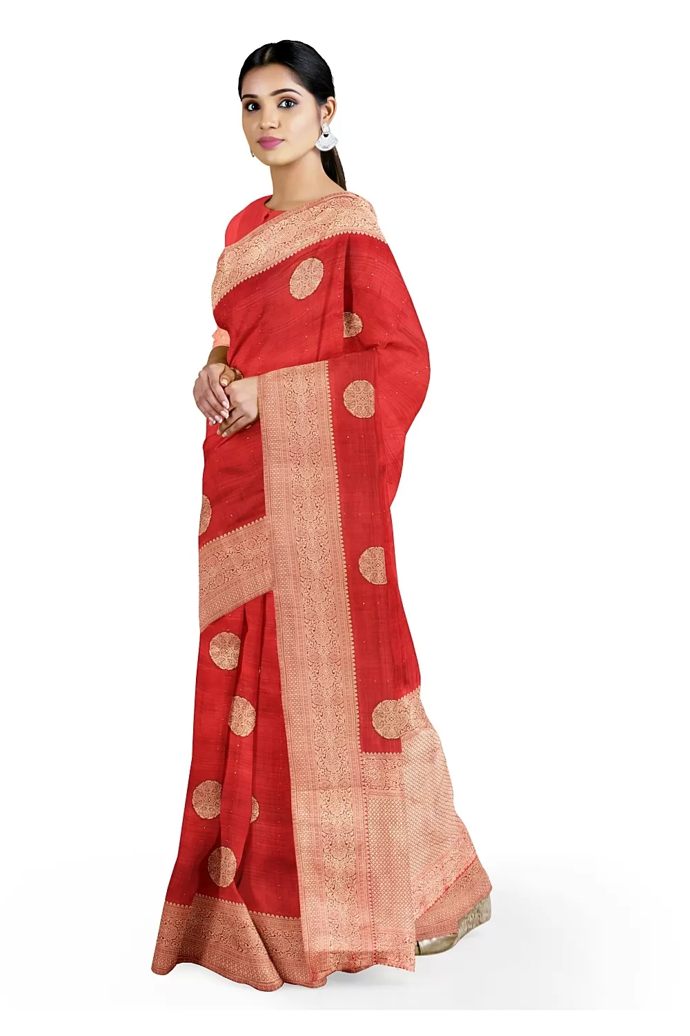 Red Colour Soft Silk Saree